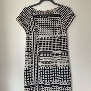 Merona Black & White Short Sleeve Dress from Target
